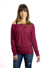 Load image into Gallery viewer, Burgundy Nursing T-Shawl ™