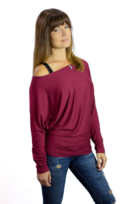 Burgundy Nursing T-Shawl ™